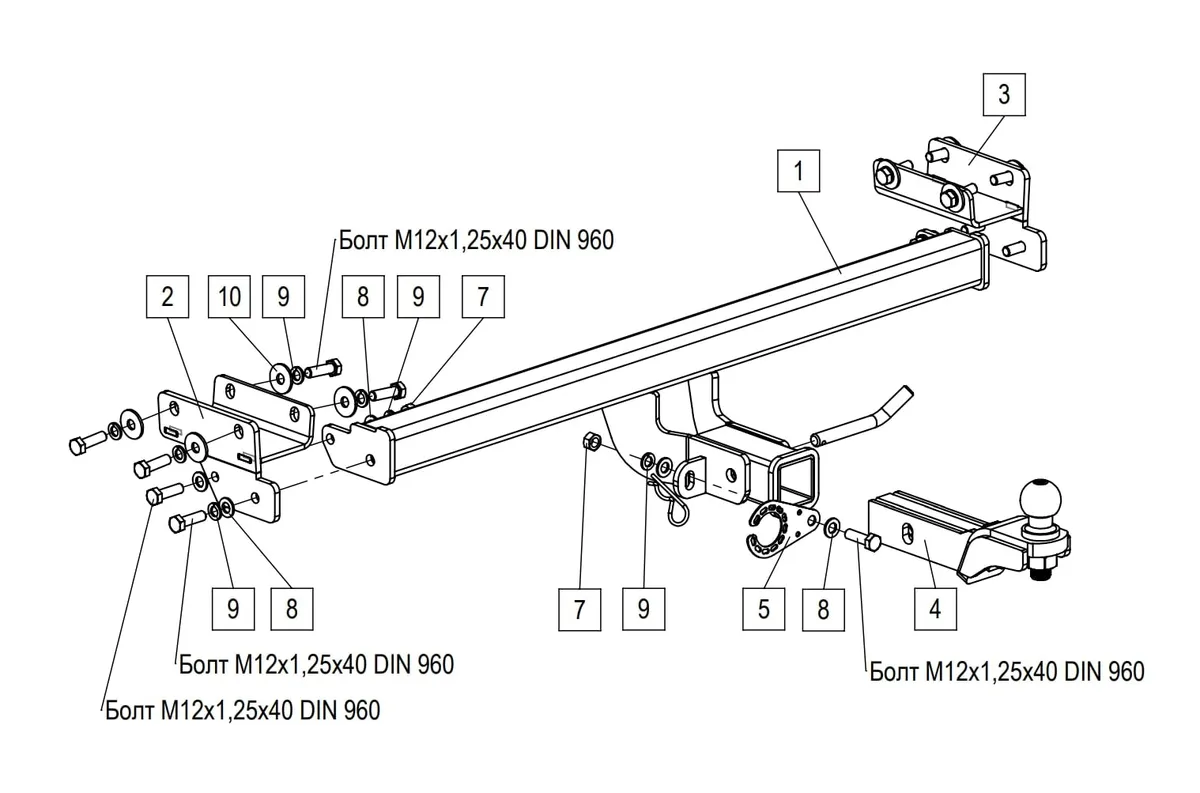 Фаркоп TowRus для Tenet T4L 2026- 269086 в Петрозаводск