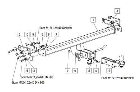 Фаркоп TowRus для Tenet T4L 2026- 269086 в Петрозаводск