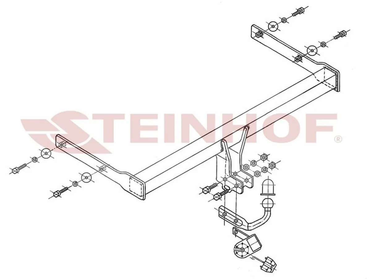 Фаркоп Steinhof для Skoda Octavia 2004-2013 S-341 в Петрозаводск