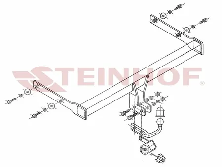 Фаркоп Steinhof для Skoda Octavia 2004-2013 S-341 в Петрозаводск