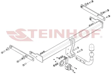 Фаркоп Steinhof для Mazda 3 (седан) 2019- Арт. M-061 M-061 в Петрозаводск