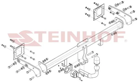 Фаркоп Steinhof для Hyundai Bayon 2021- Арт. H-225 H-225 в Петрозаводск