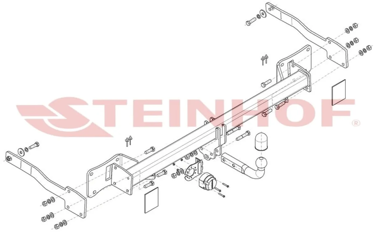 Фаркоп Steinhof для Volkswagen Transporter T7 2024- F-321 в Петрозаводск