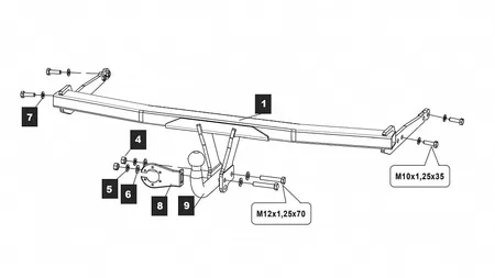 Фаркоп Baltex для Audi A3 2020- 26313612 в Петрозаводск